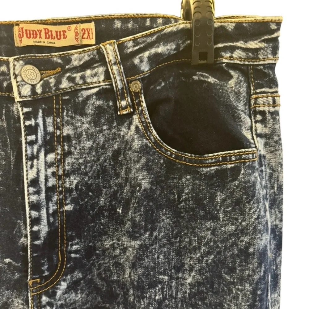 JUDY BLUE Skinny Jeans Womens 2XL‎ Stretch Acid Wash Jeans